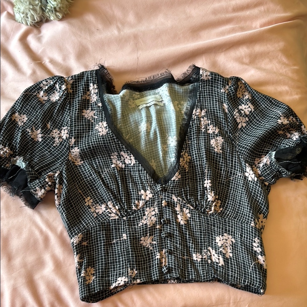 Urban outfitters floral crop top